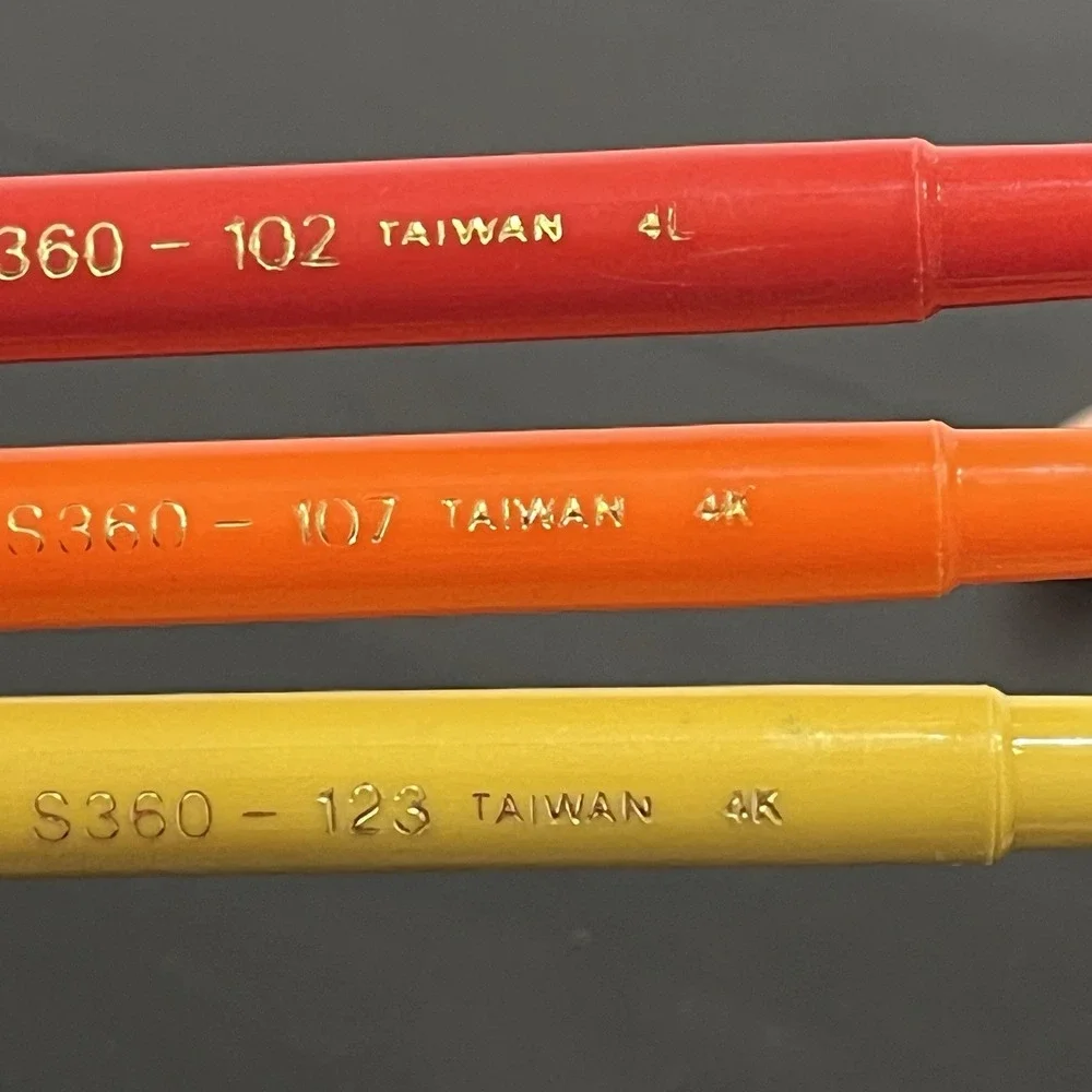 Vintage PENTEL Assorted Colors Pens Fine Point Markers Original S360 Taiwan 13